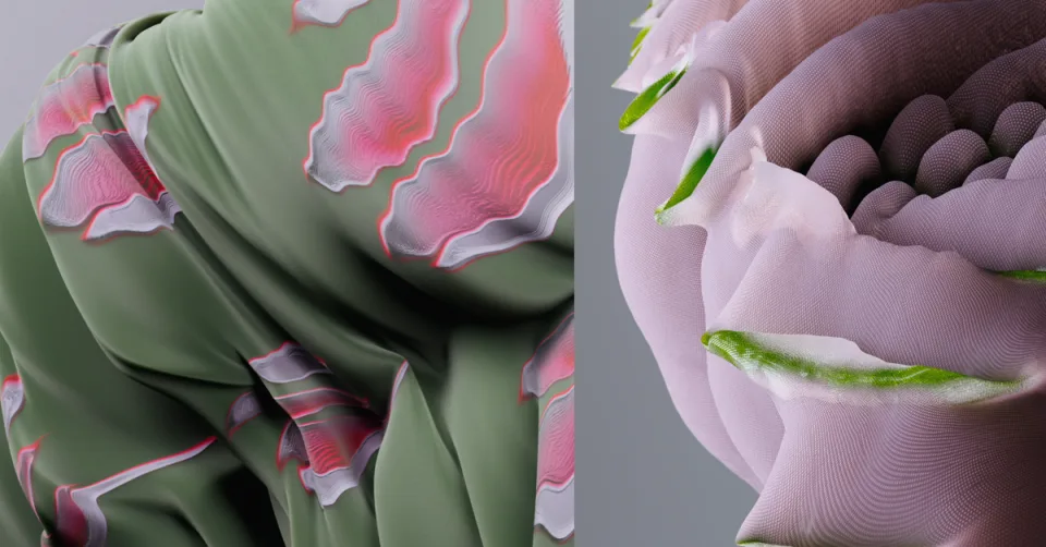Illustration de structures protéiques et d'intelligence artificielle symbolisant AlphaFold