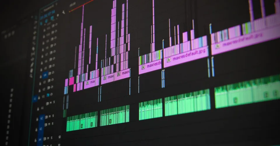 Représentation d'une onde sonore avec un motif de filigrane numérique invisible