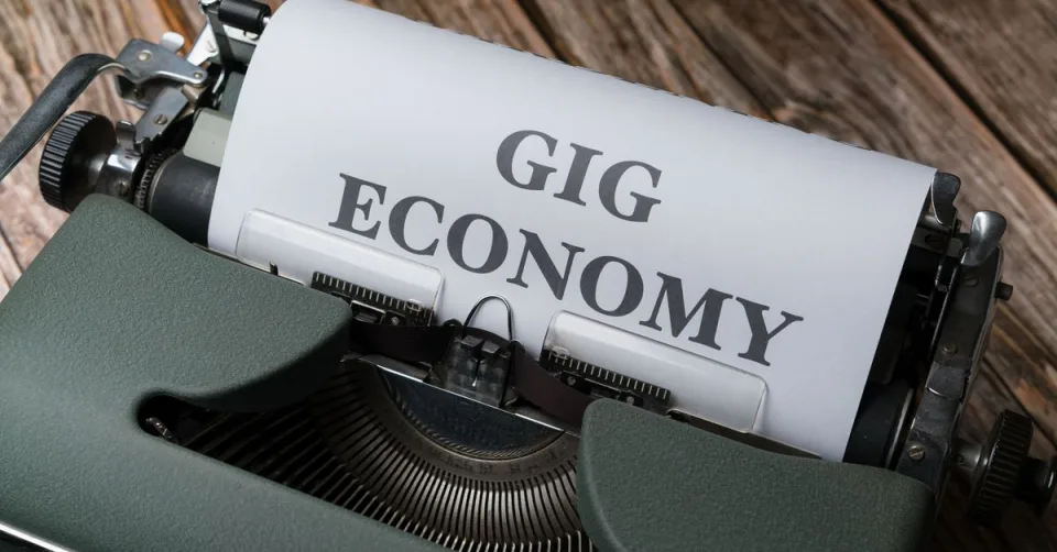 Graphique économique illustrant l'impact de l'intelligence artificielle sur le marché du travail
